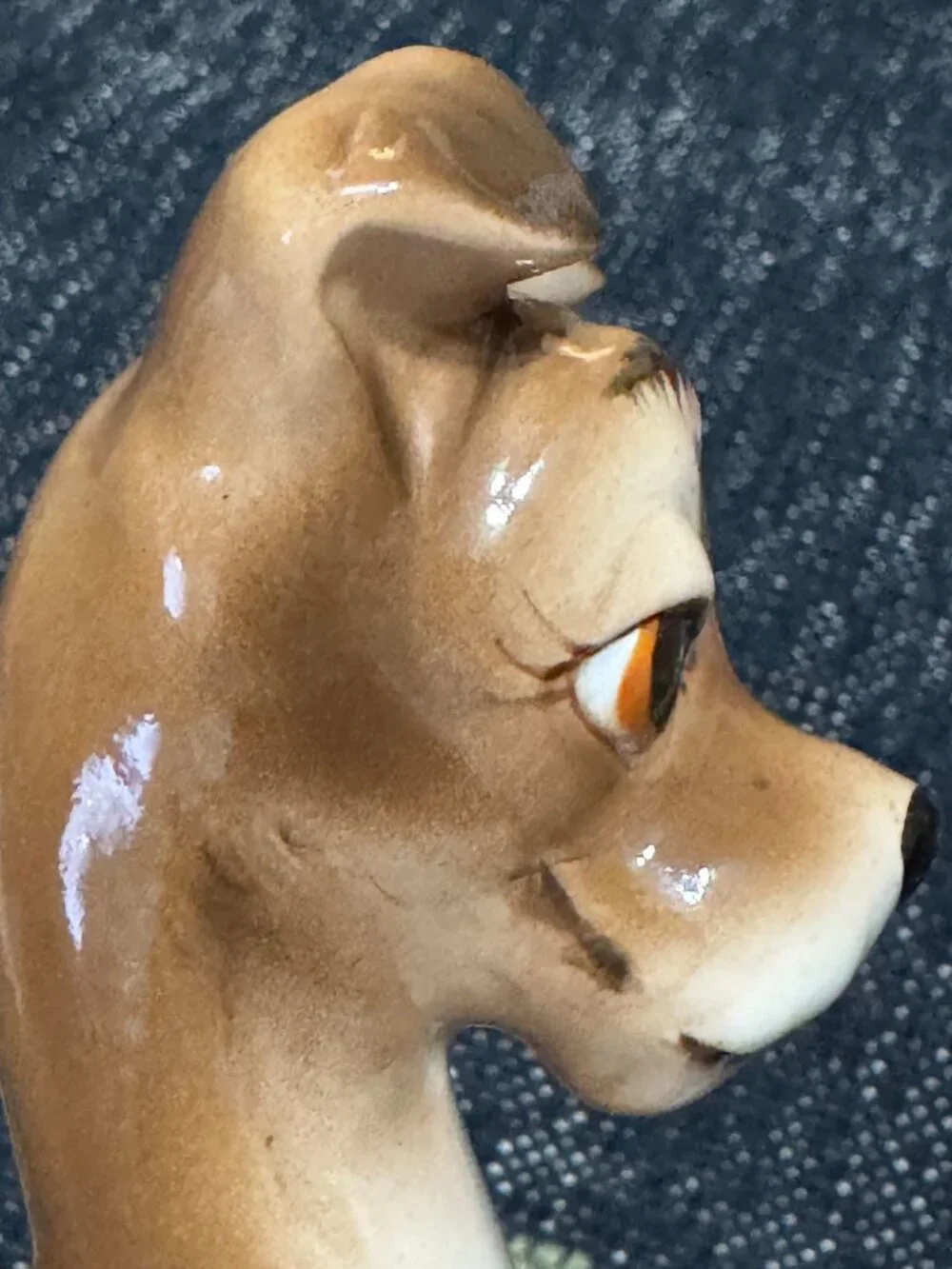 Walt Disney Lady and the Tramp, Tramp Ceramic Figurine, Vintage Circa 1955